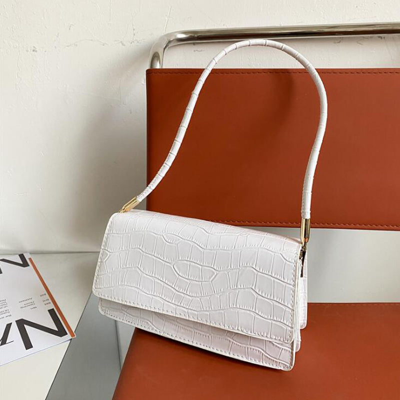 Luxury Designer Stone Pattern Shoulder Bag for Women