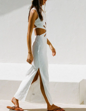 Backless Hollowed Out Dress for Women