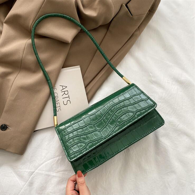 Luxury Designer Stone Pattern Shoulder Bag for Women